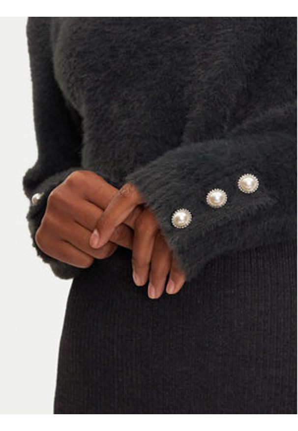 Morgan Sukienka dzianinowa 242-RMONA Szary Slim Fit. Kolor: szary. Materiał: syntetyk