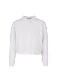 Damska koszulka polo z krótkim rękawem typu oversized Urban Classics GT. Okazja: na co dzień. Typ kołnierza: polo. Kolor: biały. Długość rękawa: krótki rękaw. Długość: krótkie. Styl: casual #1