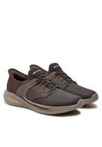 skechers - Skechers Sneakersy 210890 CHOC Brązowy. Kolor: brązowy. Materiał: skóra #4