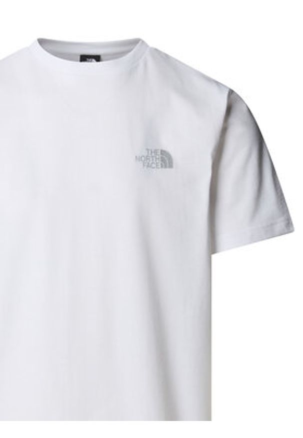 The North Face T-Shirt NSE Box NF0A8C4V Biały Regular Fit. Kolor: biały. Materiał: bawełna
