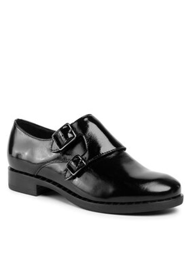 Gino Rossi Oxfordy Atsu DPI680-621-0581-9900-0 Czarny. Kolor: czarny. Materiał: lakier, skóra