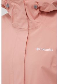 columbia - Columbia kurtka outdoorowa Earth Explorer kolor pomarańczowy. Kolor: pomarańczowy. Materiał: materiał #5