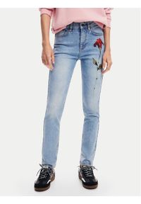 Desigual Jeansy Aina 24WWDD19 Niebieski Skinny Fit. Kolor: niebieski #1