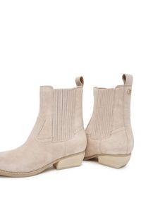 Guess Kowbojki FLTLN2 SUE10 Beżowy. Kolor: beżowy. Materiał: skóra, zamsz #4