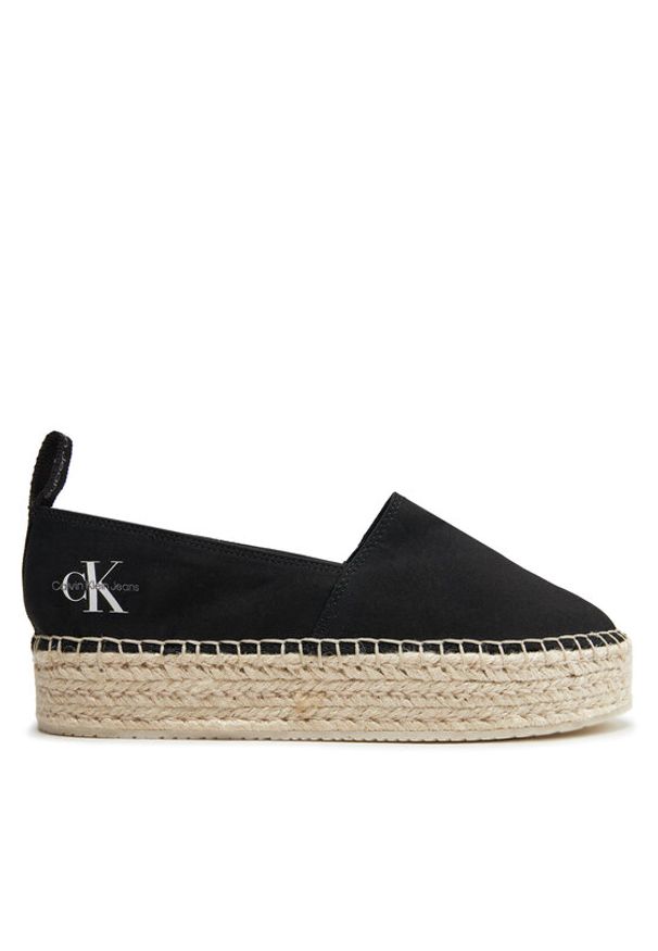 Calvin Klein Jeans Espadryle Platform Espadrille Ml Btw YW0YW01378 Czarny. Kolor: czarny. Materiał: materiał. Obcas: na platformie