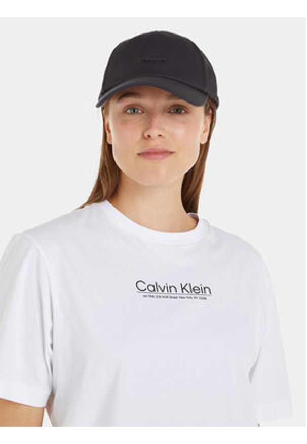 Calvin Klein Czapka z daszkiem Elevated Softs K60K611905 Czarny. Kolor: czarny. Materiał: materiał