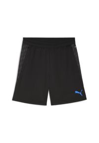 Puma - Męskie piłkarskie szorty treningowe individualCUP PUMA Black White Ultra Blue. Kolor: czarny, niebieski, wielokolorowy, biały. Sport: piłka nożna