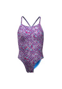 Strój pływacki jednoczęściowy dziecięcy Nike Hydrastrong Lace Up Back. Kolor: niebieski #1