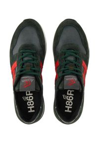 Hogan - HOGAN - Sneakersy z czerwonym logo H383. Okazja: na co dzień. Kolor: zielony. Materiał: guma. Wzór: gładki #2