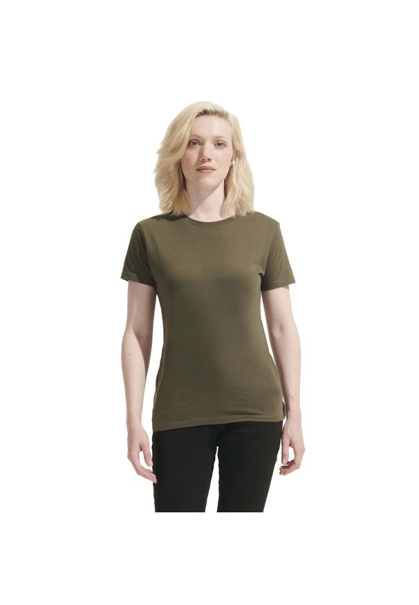 SOL'S - Damska Koszulka Regent. Kolor: szary. Sport: turystyka piesza