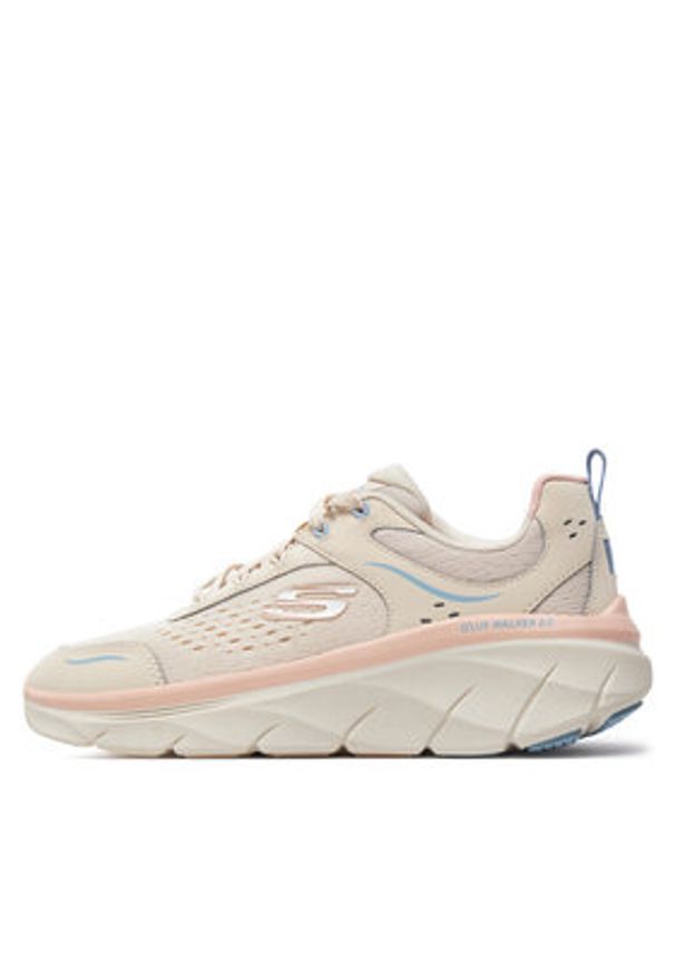 skechers - Skechers Sneakersy D'Lux Walker 2.0-Daisy Doll 150093/NTMT Beżowy. Kolor: beżowy. Materiał: mesh, materiał