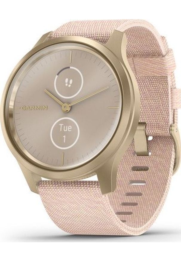 GARMIN - Zegarek sportowy Garmin Vivomove Style Różowy (010-02240-22). Kolor: różowy. Styl: sportowy