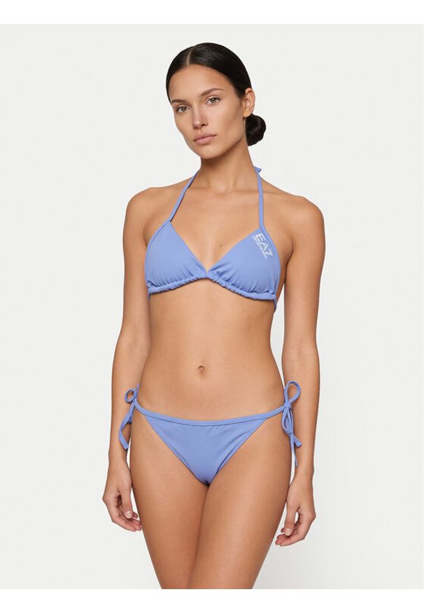 EA7 Emporio Armani Bikini 7W000318 AF20663 UA020 Granatowy. Kolor: niebieski. Materiał: syntetyk