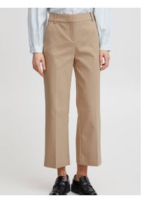 Fransa Spodnie materiałowe 20611919 Beżowy Regular Fit. Kolor: beżowy. Materiał: bawełna, syntetyk #1
