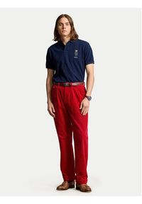 Polo Ralph Lauren Polo 710853312027 Granatowy Slim Fit. Typ kołnierza: polo. Kolor: niebieski. Materiał: bawełna #4