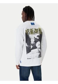 Hugo - HUGO Longsleeve Nichaboso JJK 50554835 Biały Relaxed Fit. Kolor: biały. Materiał: bawełna. Długość rękawa: długi rękaw #1