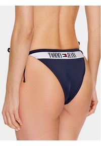 Tommy Jeans Dół od bikini UW0UW04588 Granatowy. Kolor: niebieski. Materiał: syntetyk