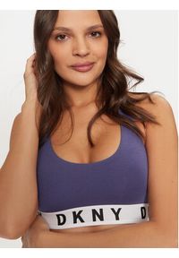 DKNY Biustonosz top DK4519 Niebieski. Kolor: niebieski. Materiał: bawełna