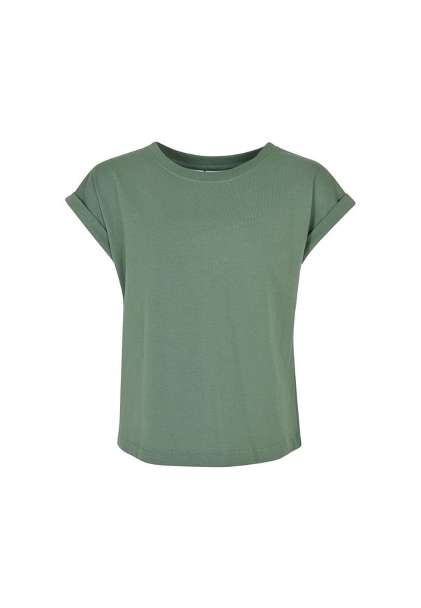 Urban Classics - Organiczna Koszulka Na Ramiączkach Dla Dziewcząt. Kolor: zielony. Długość rękawa: na ramiączkach. Sport: turystyka piesza