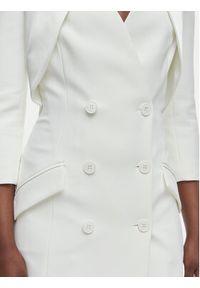 Elisabetta Franchi Sukienka koktajlowa AB-925-61E2-V450 Biały Regular Fit. Kolor: biały. Materiał: syntetyk. Styl: wizytowy #5