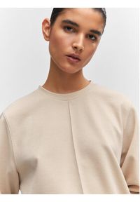 mango - Mango Bluza Pique 57096711 Beżowy Regular Fit. Kolor: beżowy. Materiał: syntetyk #6
