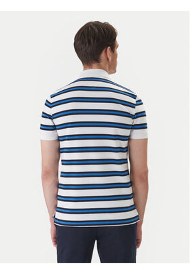 TOMMY HILFIGER - Tommy Hilfiger Polo 1985 MW0MW17771 Niebieski Slim Fit. Typ kołnierza: polo. Kolor: niebieski. Materiał: bawełna