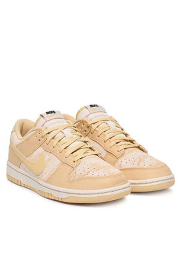 Nike Sneakersy Dunk Low HJ5777 101 Beżowy. Kolor: beżowy. Materiał: skóra