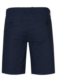 Petrol Industries Szorty materiałowe M-1050-SHO538 Granatowy Slim Fit. Kolor: niebieski. Materiał: len, bawełna #4