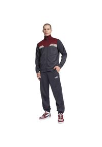 Puma - Męski dres POWER PUMA Galactic Gray. Kolor: szary. Materiał: dresówka. Sport: fitness #1