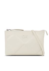 Calvin Klein Torebka Re-Lock Quilt Crossbody K60K611042 Biały. Kolor: biały #8