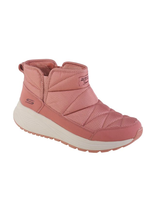 skechers - Buty do chodzenia damskie Skechers Bobs Sparrow 2.0 Puffiez. Okazja: na co dzień. Zapięcie: bez zapięcia. Kolor: różowy. Materiał: materiał, syntetyk. Szerokość cholewki: normalna. Sport: turystyka piesza