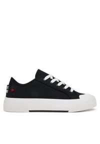 Love Moschino - LOVE MOSCHINO Trampki JA15012G0MJP0000 Czarny. Kolor: czarny. Materiał: materiał