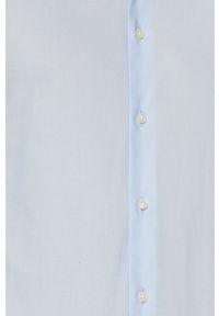Tommy Hilfiger Tailored - Koszula. Typ kołnierza: kołnierzyk włoski. Kolor: niebieski. Materiał: tkanina. Wzór: gładki #3