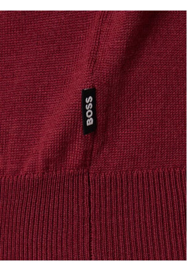 BOSS Sweter H-Hestro 50549986 Czarny Regular Fit. Kolor: czarny. Materiał: wełna