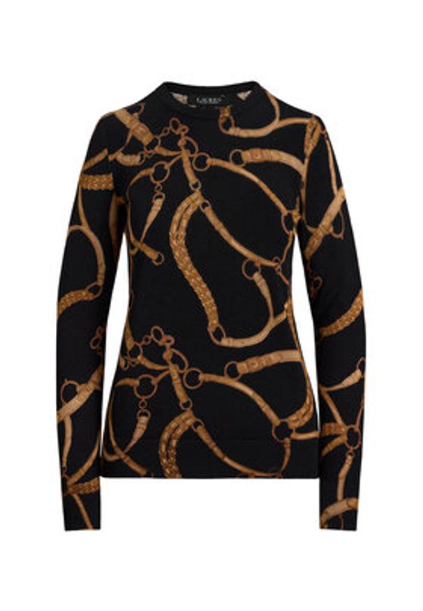 Lauren Ralph Lauren - LAUREN RALPH LAUREN Bluzka 200971373001 Czarny Slim Fit. Kolor: czarny. Materiał: wiskoza