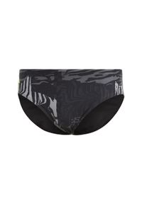 Adidas - Szorty Performance Graphic Swim. Kolor: szary. Materiał: materiał