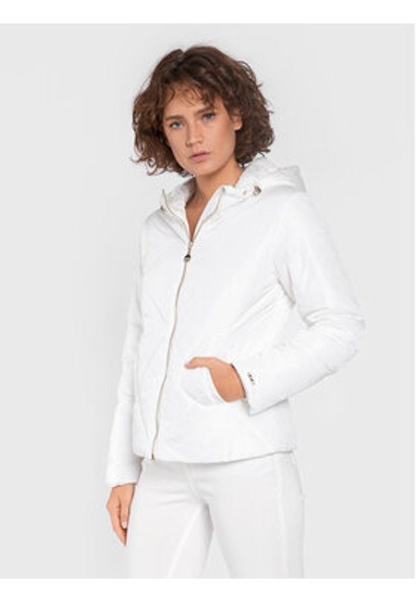 Liu Jo Sport Płaszcz przejściowy TF2193 E0789 Biały Regular Fit. Kolor: biały. Materiał: syntetyk. Styl: sportowy