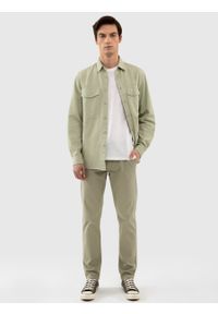 Big-Star - Spodnie męskie chinosy jasnozielone Erhat 300. Kolor: zielony. Materiał: tkanina #4