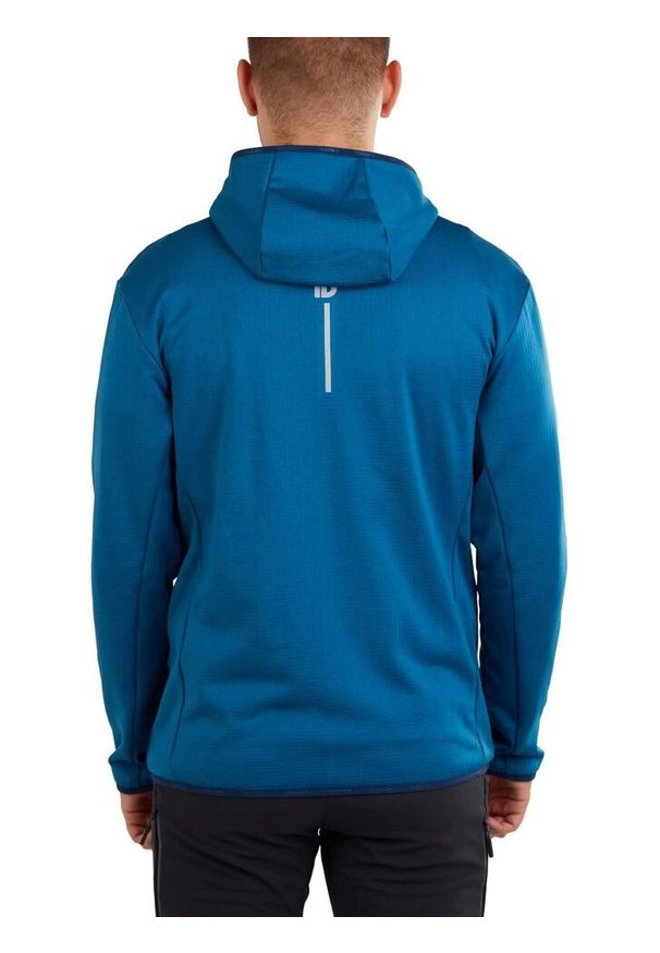 FUNDANGO - Polarowy sweter męski Fundango Fox Hybrid. Kolor: niebieski. Materiał: polar. Sport: turystyka piesza