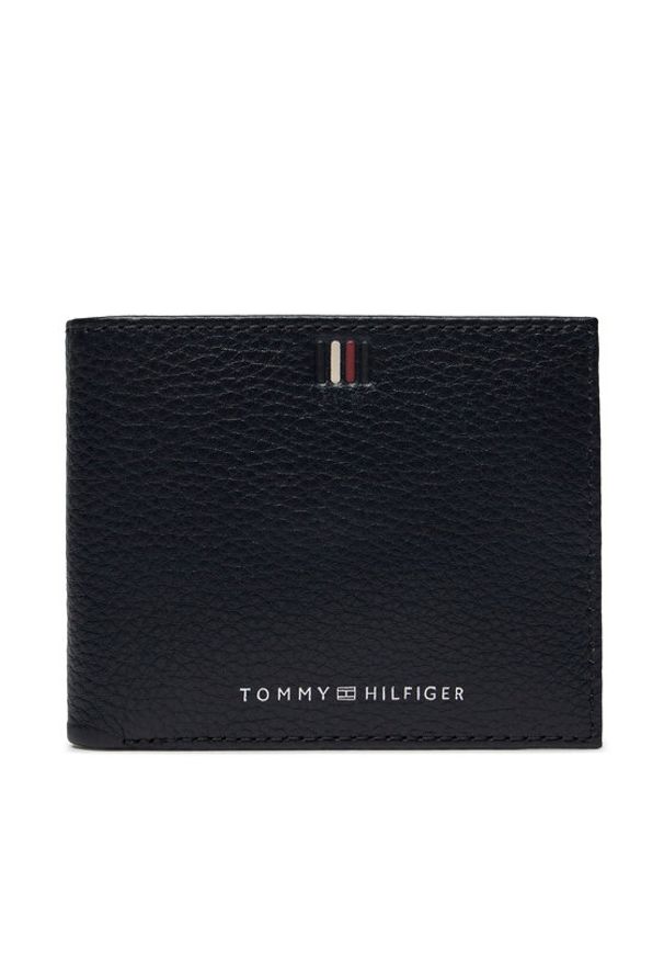 TOMMY HILFIGER - Tommy Hilfiger Duży Portfel Męski Th Central Mini Cc Wallet AM0AM11854 Granatowy. Kolor: niebieski. Materiał: skóra