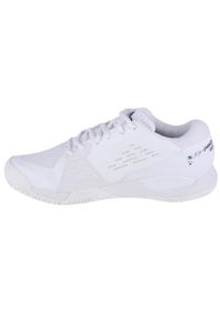 Buty do tenisa męskie, Wilson Rush Pro Ace. Zapięcie: sznurówki. Kolor: biały. Materiał: guma, materiał, syntetyk. Szerokość cholewki: normalna. Sport: tenis