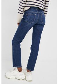 Tom Tailor jeansy damskie medium waist. Kolor: niebieski