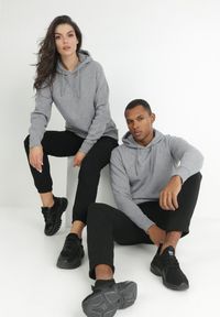 Born2be - Szara Bluza Notanthus. Okazja: na co dzień. Typ kołnierza: kaptur. Kolor: szary. Materiał: polar, dzianina. Wzór: jednolity. Styl: casual #5