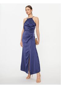 YAS Sukienka koktajlowa 26031521 Granatowy Regular Fit. Kolor: niebieski. Materiał: syntetyk. Styl: wizytowy #5