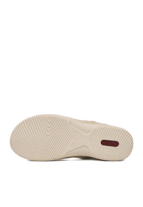 Rieker Sandały CEO-V7474-60 Beżowy. Kolor: beżowy. Materiał: skóra, zamsz