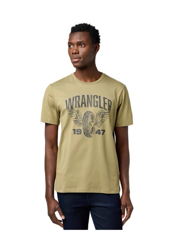 Wrangler - MESKA KOSZULKA WRANGLER AMERICANA TEE ALOE 112371474