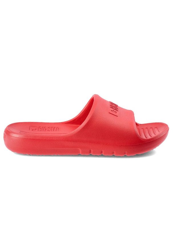 Big-Star - Czerwone Klapki Big Star Dziecięce Buty Na Lato. Kolor: czerwony. Materiał: guma. Sezon: lato. Styl: wakacyjny, elegancki