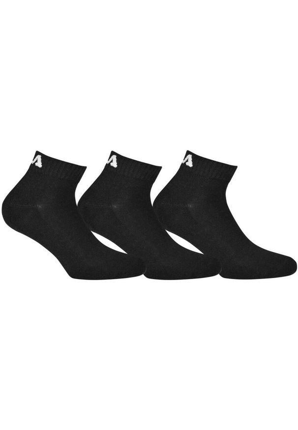 Skarpetki Unisex Fila 3-PACK Czarne Rozmiar 43-46. Kolor: czarny. Materiał: elastan, poliester, bawełna. Sport: fitness