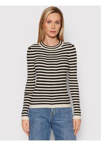 Pieces Sweter Crista 17115047 Beżowy Slim Fit. Kolor: beżowy. Materiał: wiskoza #1