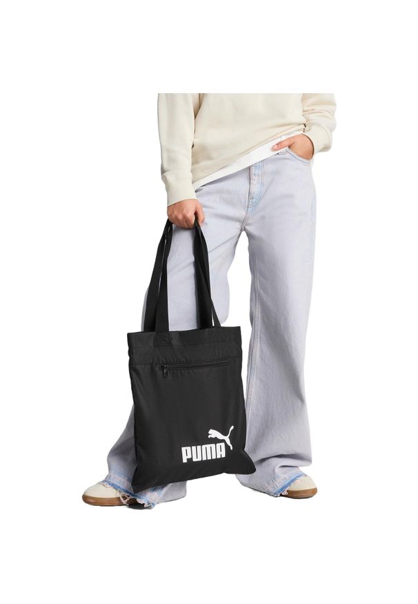 Torba Puma Phase Packable Tote, Kobiety. Kolor: biały, wielokolorowy, czarny. Materiał: materiał, poliester